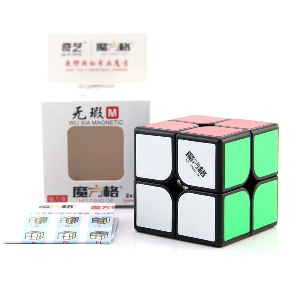 QIYI 2X2 WuXia M Magic Cube гладкая Магнитный 2x2x2 быстро ультра Гладкий кубар Рубик на