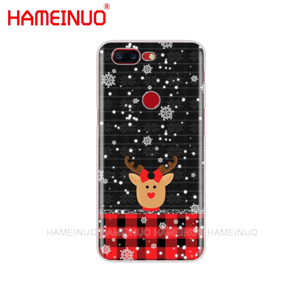 HAMEINUO Милый лось Рождество олень мультфильм год чехол для телефона для Oneplus one plus 6 5T 5 3 3t 2 X A3000 A5000 - Цвет: 43239