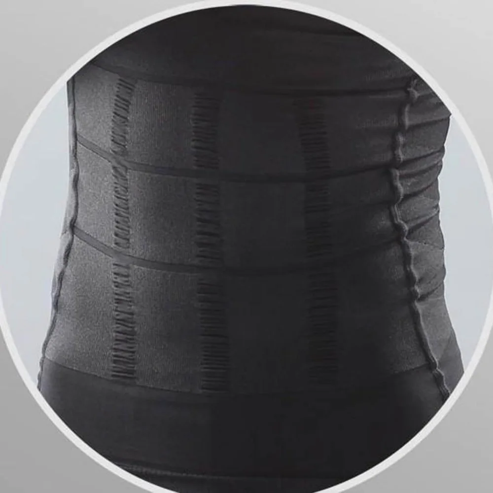 OUTAD мужской корсет для похудения живота жилет бега пояс рубашка черный нижнее