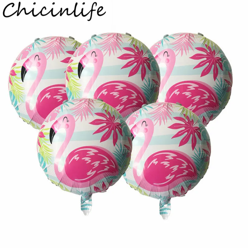 Chicinlife 5 шт. 18 дюймов фламинго фольга воздушный шар день рождения вечеринка