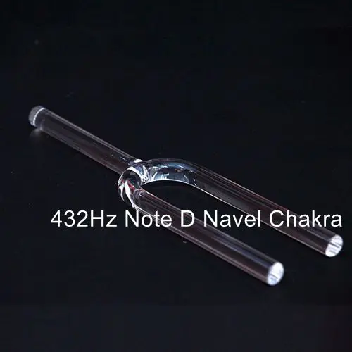 432Hz Note D CVNC 440 Гц или 432 гц 30 мм любое Примечание C, C#, D, D#, E, F, F#, G, G#, A, A#, B прозрачная кварцевая вилка для настройки пения - Цвет: 432Hz Note D