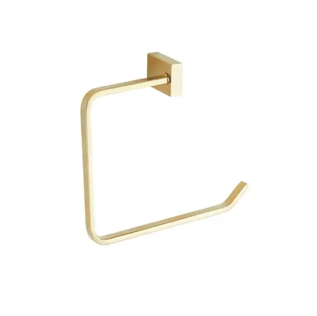 

Modern Pure Golden Towel Rings Towel Holder Brass material Wall-Mounted Towel Rack Bathroom Accessories Home Decoration