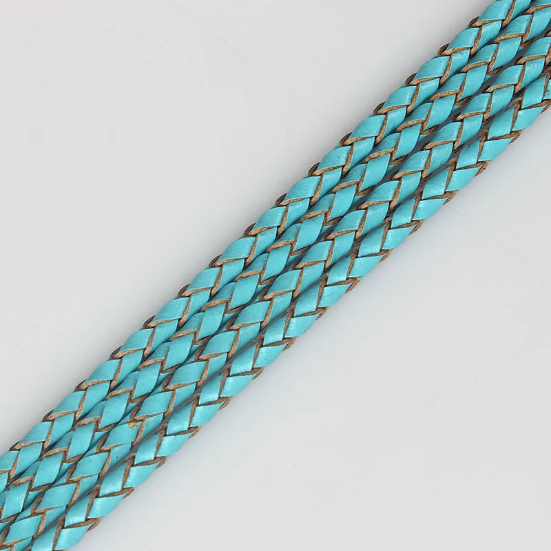 Плетеный шнур из натуральной кожи 3 м мм|cord jewelry|leather cord jewelrygenuine leather |