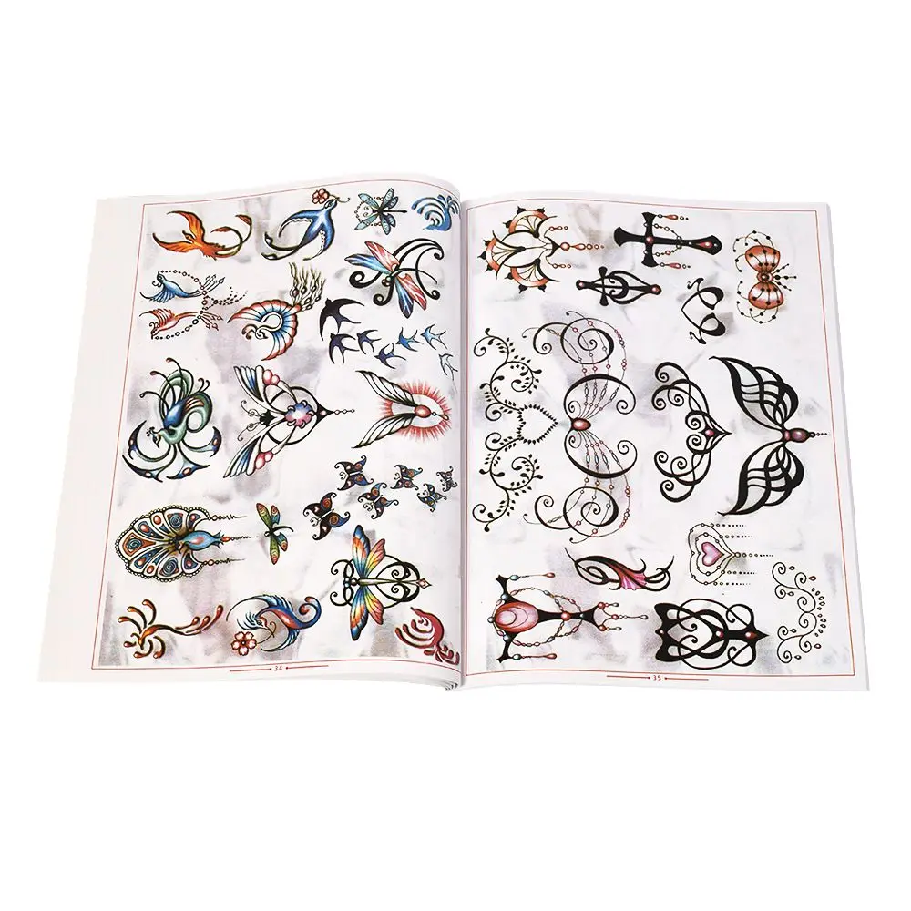 Tattoo Book Supply Classic Mini Logo Design Collection Pattern Graphic Flash Tatoo A4 Popular Sketch Makeup | Красота и здоровье