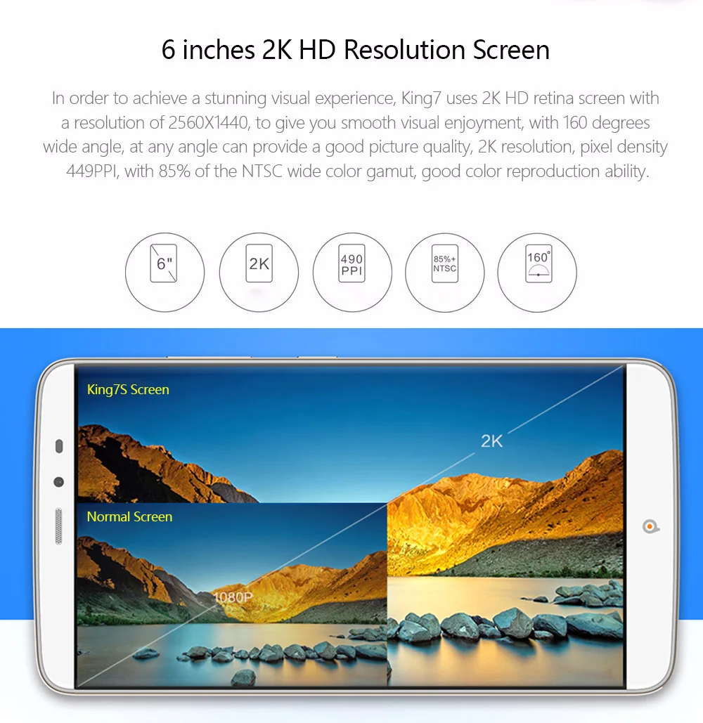 PPTV King 7 s 6 дюймов 2560*1440 смартфон helio x10 Octa core 3 ГБ Оперативная память 32 Встроенная