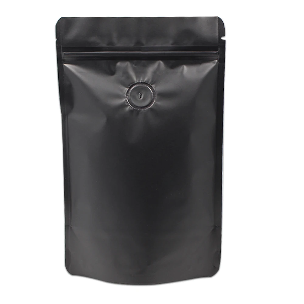 DHL 300 шт./лот матовый белый/черный Doypack чистый мешок из алюминиевой фольги кофе