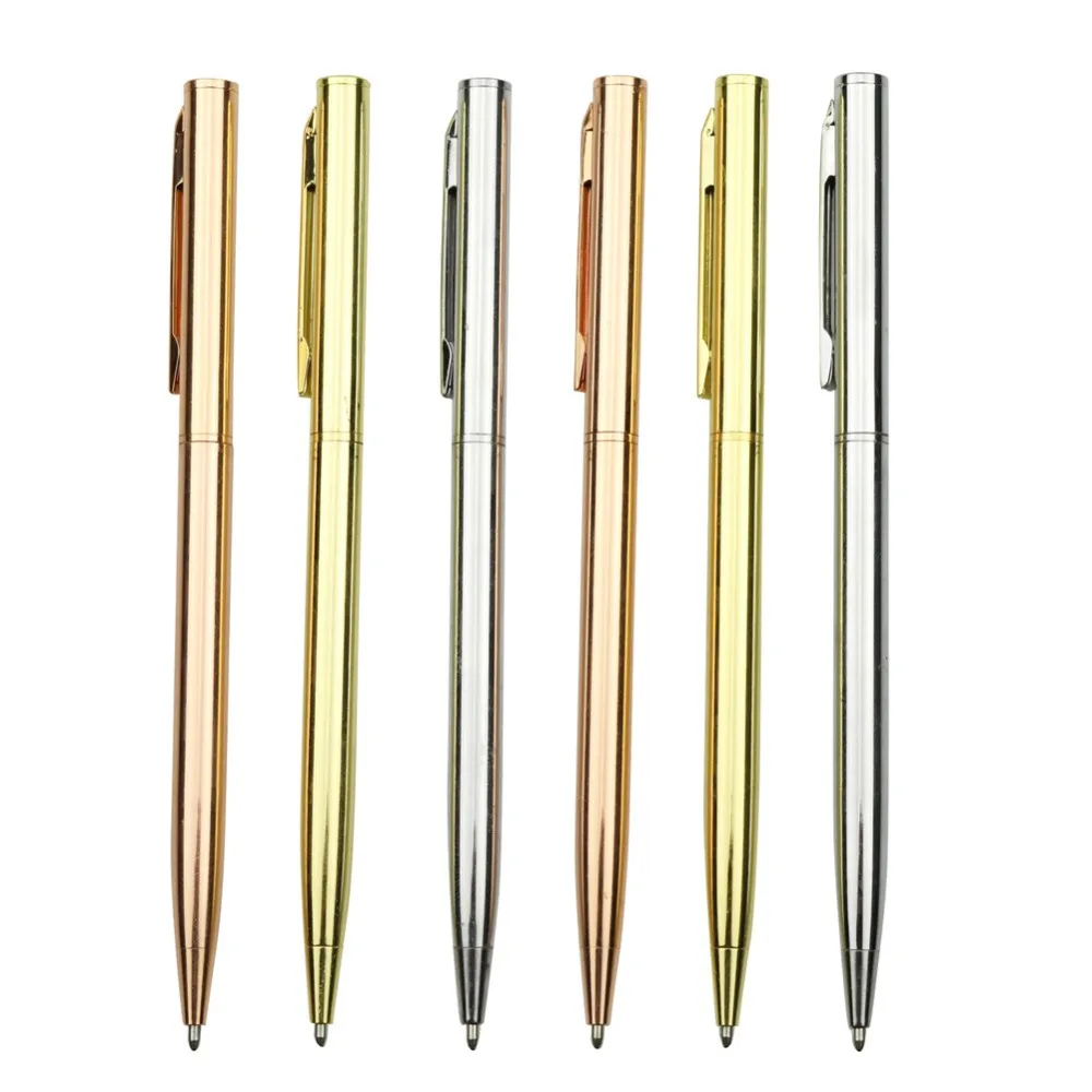 30 Pcs 1.0mm Ballpoint Pen OR Refill 100 pcs Metallic Signature Business Office Gift Pen Gold Silver Rose Gold Good Feel