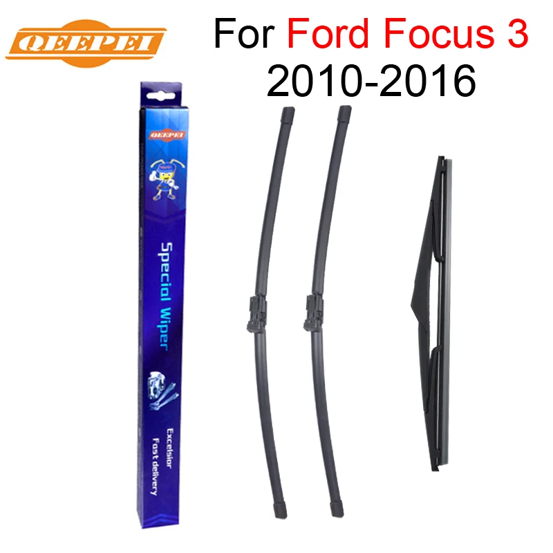 QEEPEI Передняя и задняя Щетка стеклоочистителя Без Рычага для Ford Focus 3 хэтчбек 2010-2016