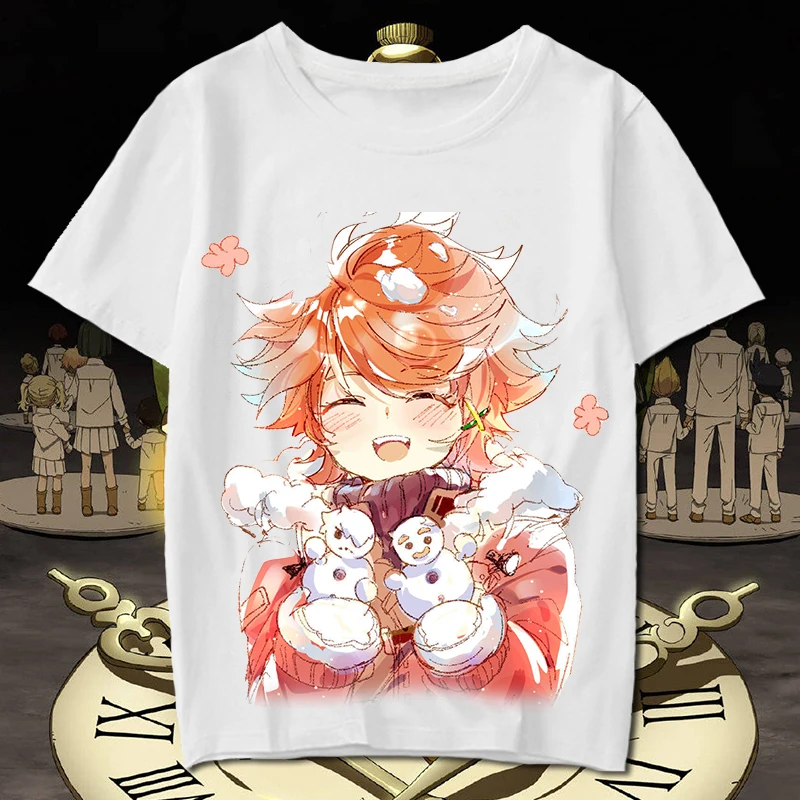 19 Футболка для косплея «The progressed Neverland», Фил Гилда, Дон Рей, Норман, Эмма, Yakusoku no Neverland, летняя футболка, аниме, топ, футболка - Цвет: 19