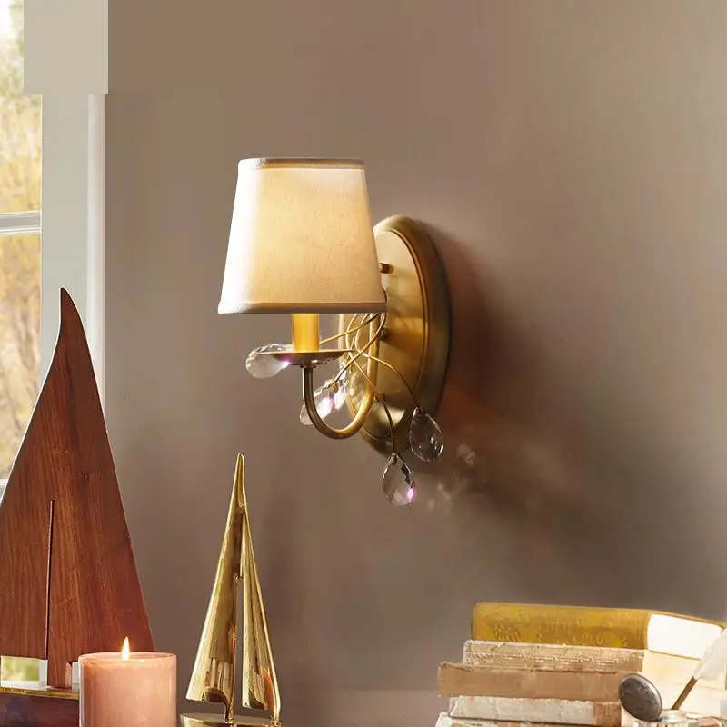 Американский винтажный настенный светильник домашняя промышленная медная