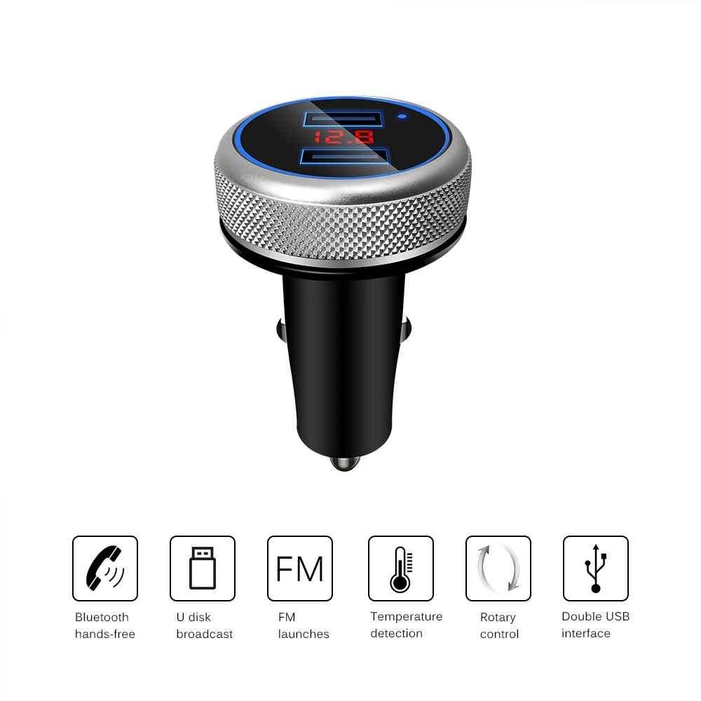 Автомобильный Bluetooth fm передатчик двойной USB Быстрый автомобильный адаптер