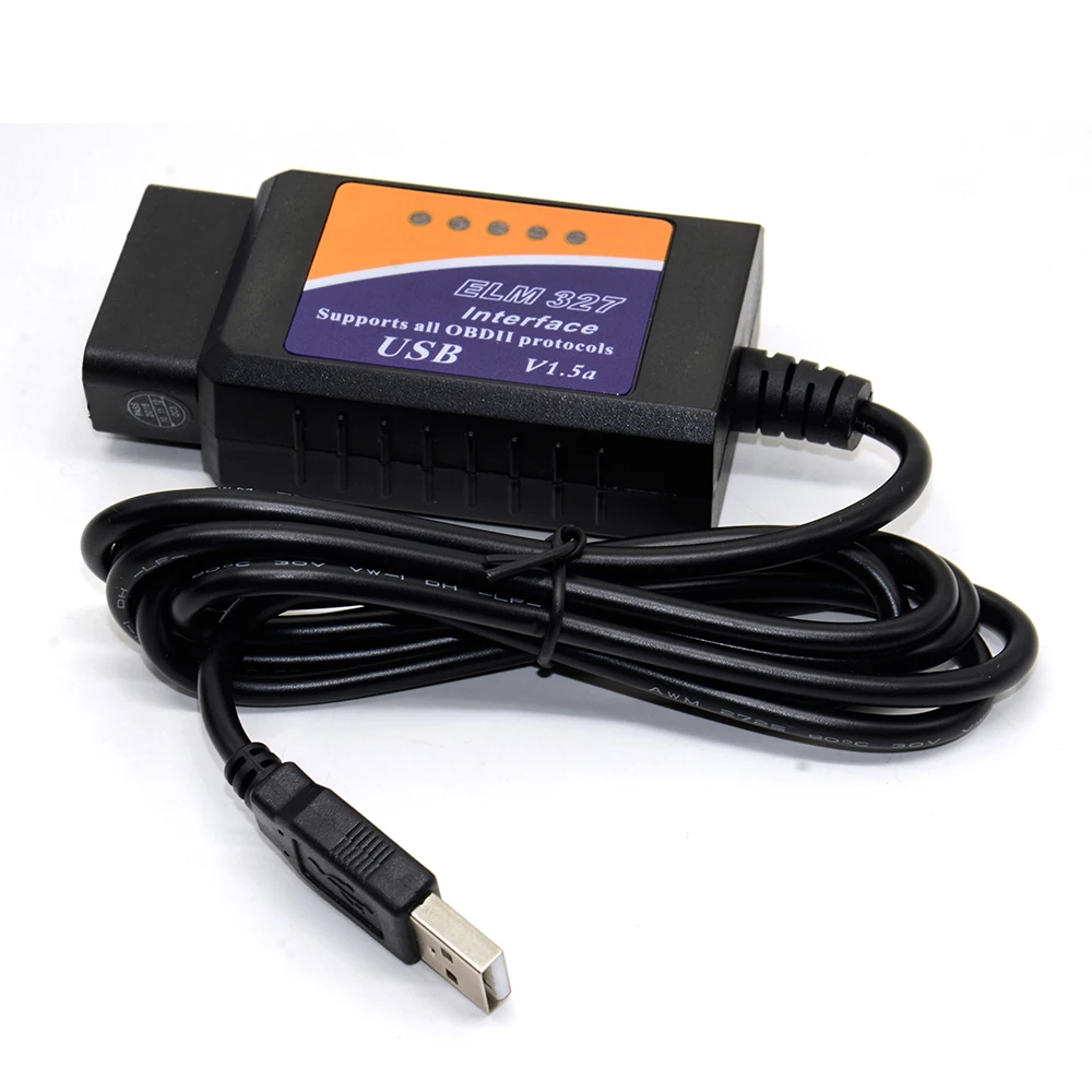 Автомобильный диагностический сканер ELM327 USB V1.5 автомобильный OBD2 ELM 327 V 1 5 OBD 2