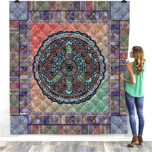 SOFTBATFY буддистская Мандала всесезонное одеяло для детей и взрослых кровать мягкое