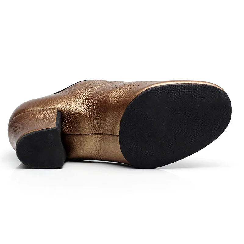 gold half rubber USHINE/BD-83 каблук 5 см; мягкая обувь для танцев из натуральной кожи ча; Обувь для бальных и латиноамериканских танцев; женская обувь; BD - Цвет: gold half rubber