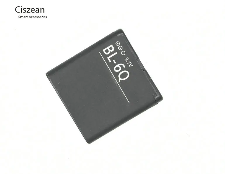 Ciszean 2x BL-6Q/BL6Q/BL 6Q 1080 мАч сменная батарея для телефона + ЖК-зарядное устройство Nokia 6700