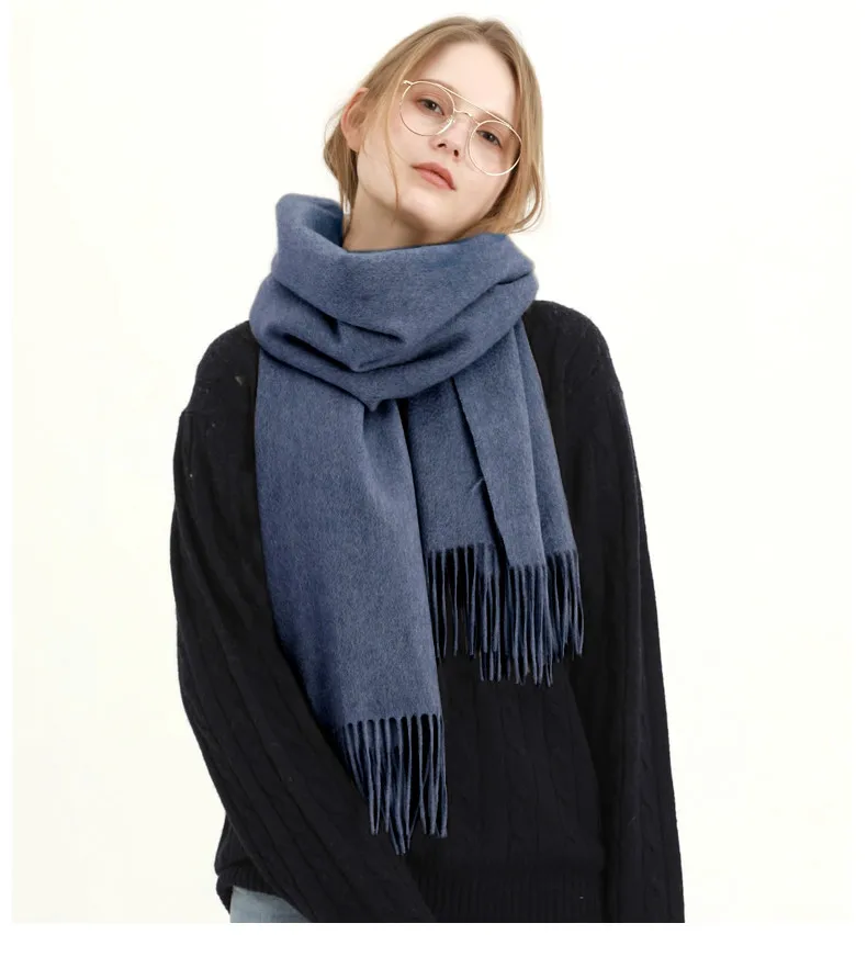 Шерсть Зимний шарф для женщин шаль модные высокое качество WarmPashmina шарфы Csahmere шали