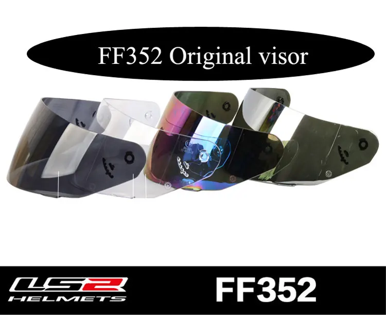 LS2 FF352 анфас шлем козырек Стекло Замена щит для LS2 ff352 многоцветная линза прозрачный, черный, серебристый, разноцветный
