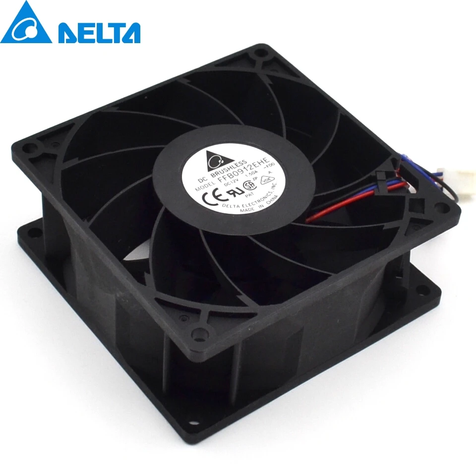 Delta New 9038 9cm FFB0912EHE-ROO 12V 1.5A dual ball bearing fan violence for 90*90*38mm | Компьютеры и офис