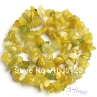 high quality 5 8mm natural lemon stone freeform gravel diy gems loose beads strand 16 jewelry making free shipping w386