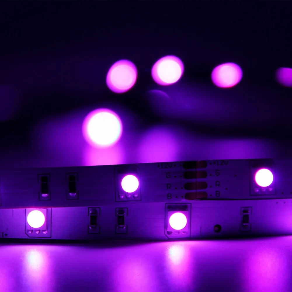 Цветная(RGB) Светодиодные ленты светильник s Фея светильник SMD 5050 5 м 30 светодиодный s/M AC/DC 12V гибкие светодиодные ленты лампы Смарт Браслет для вечерние свадебные туфли, на Рождество, украшение для дома