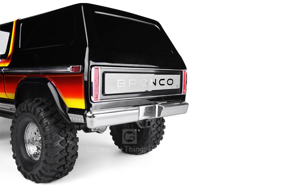 Задняя отделка логотипа из нержавеющей стали для 1/10 Rc гусеничного автомобиля