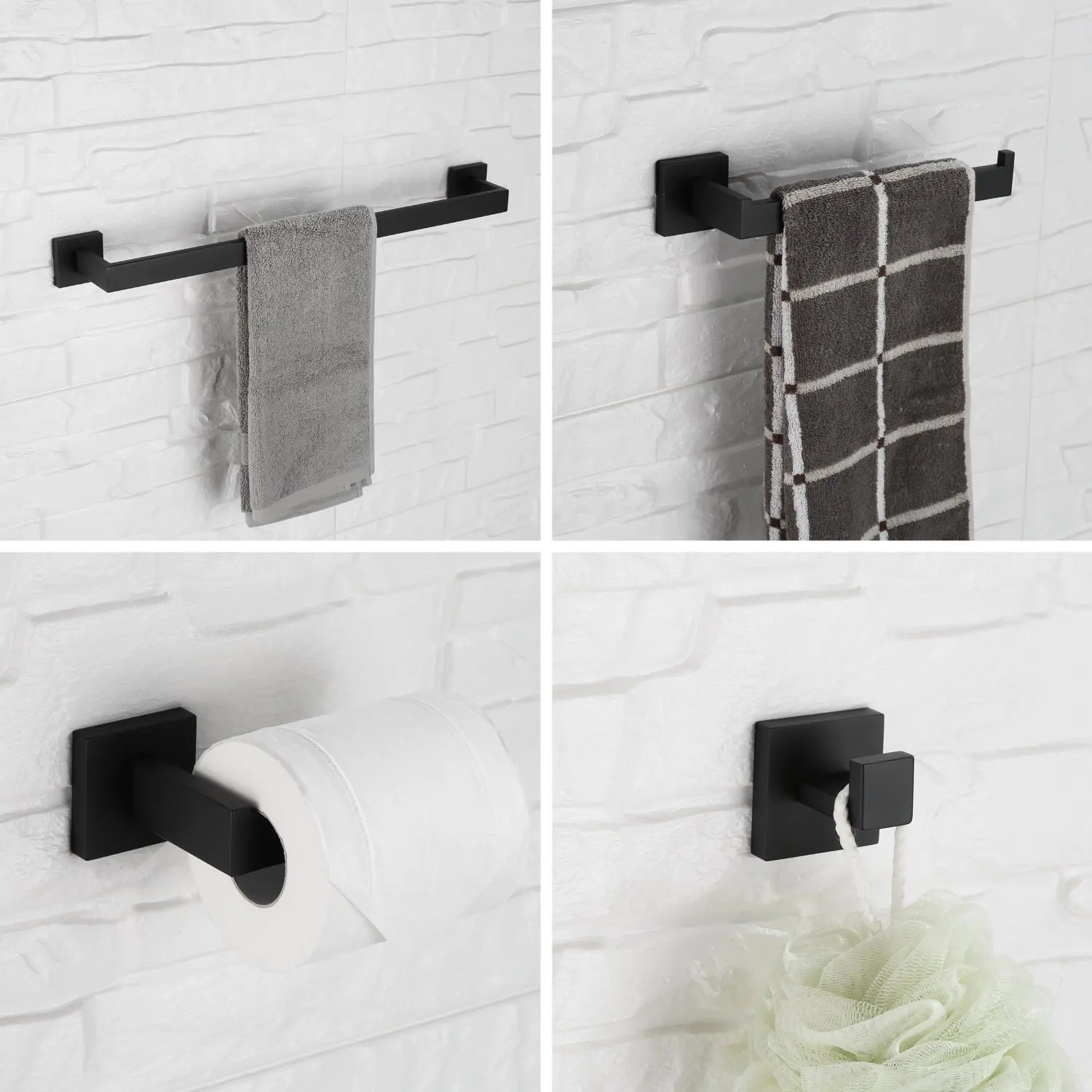 Набор полотенец из нержавеющей стали 304 настенные аксессуары для ванны крепежные