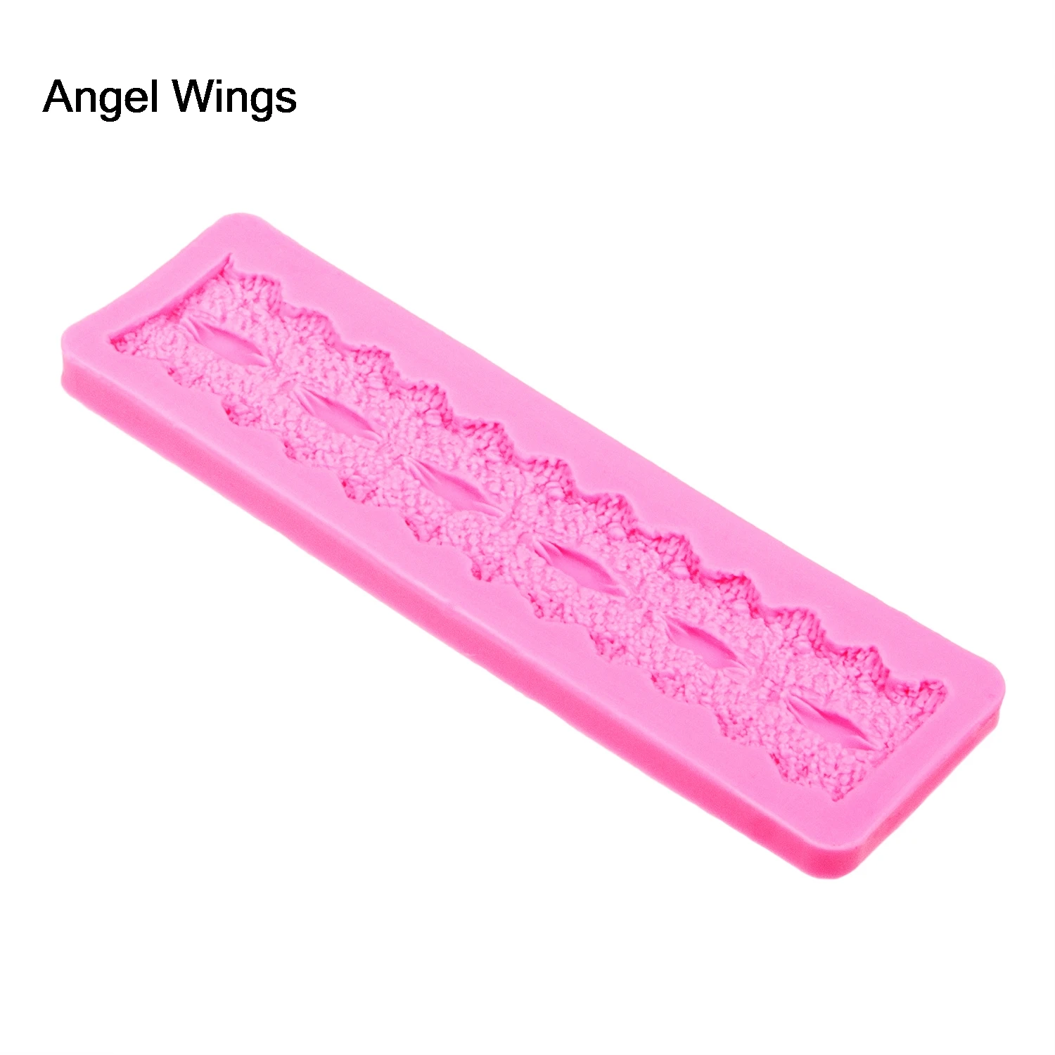 Angel Wings пищевая 3D форма для помадки силиконовая торта кружевная обратного