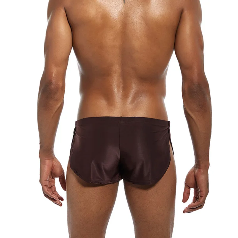 Мужские боксеры шорты с низкой талией дышащие повседневные крутые однотонные