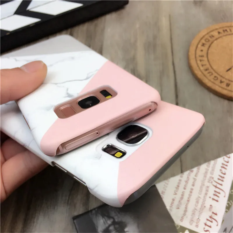 Тонкий жесткий чехол для телефона Samsung S6 S7 Edge S9 S8 Plus Note 8 9 |
