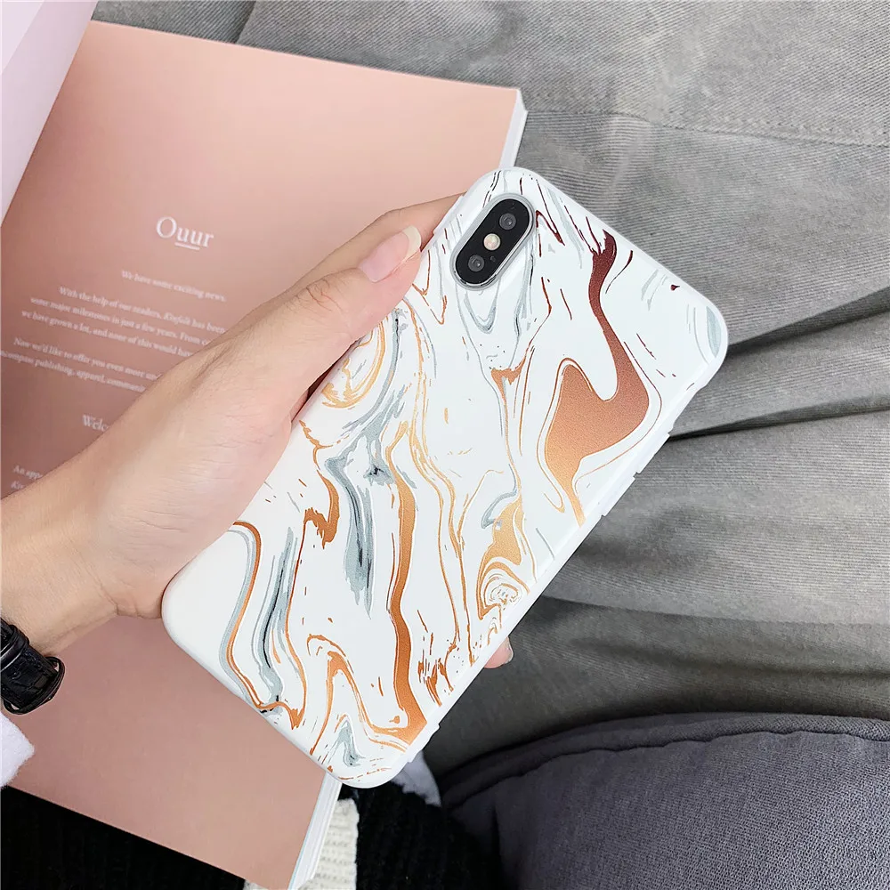 Чехлы для IPhone 7 роскошный чехол с мраморной текстурой Пномпеня 6S X 6 8 Plus Мягкий