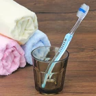 1 шт. Ультрамягкая прозрачная зубная щетка Нано-Антибактериальный портативная зубная щетка для кемпинга для путешествий Экологически чистая зубная щетка