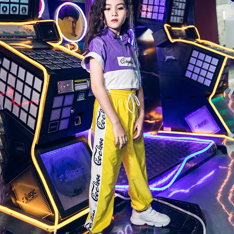 Модная детская одежда для выступлений и костюмы джазовых танцев девочек Одежда в