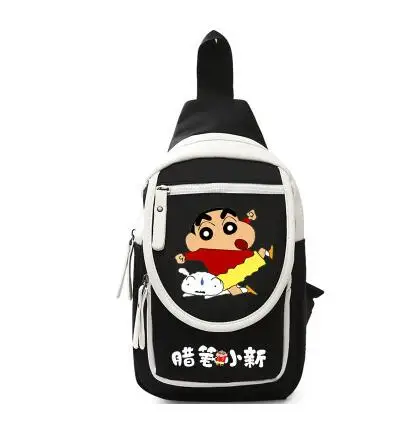 Новая горячая распродажа Аниме Crayon Shin-Chan нагрудная сумка высокого качества унисекс Студенческая школьная сумка опрятная стильная сумка-мессенджер - Цвет: 7