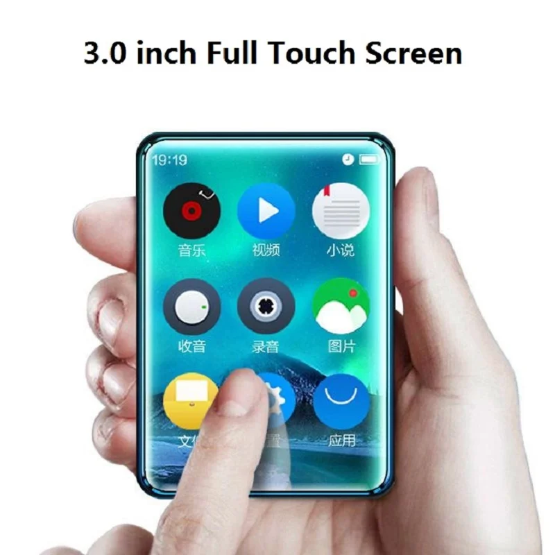 BENJIE X6 полный сенсорный экран MP3 плеер 8 Гб FM радио Электронная книга HiFi музыкальные видео плееры с динамиком Поддержка TF карты