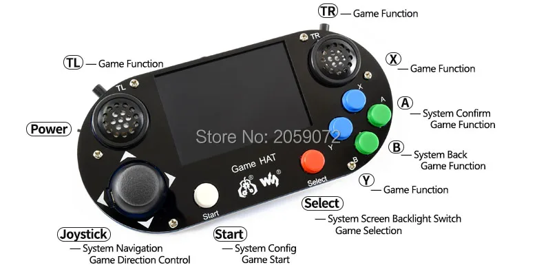 Raspberry Pi 3B+ игровой ЖК 3,5 дюймов HDMI ЖК-геймпад на доске для Raspberry Pi 2B zero w RetroPie с чехлом 16 SD карты