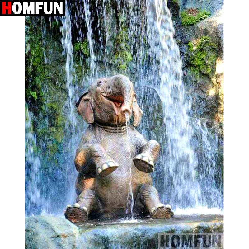 Алмазная 5d-картина HOMFUN Слон вышивка крестиком с полными квадратными/круглыми
