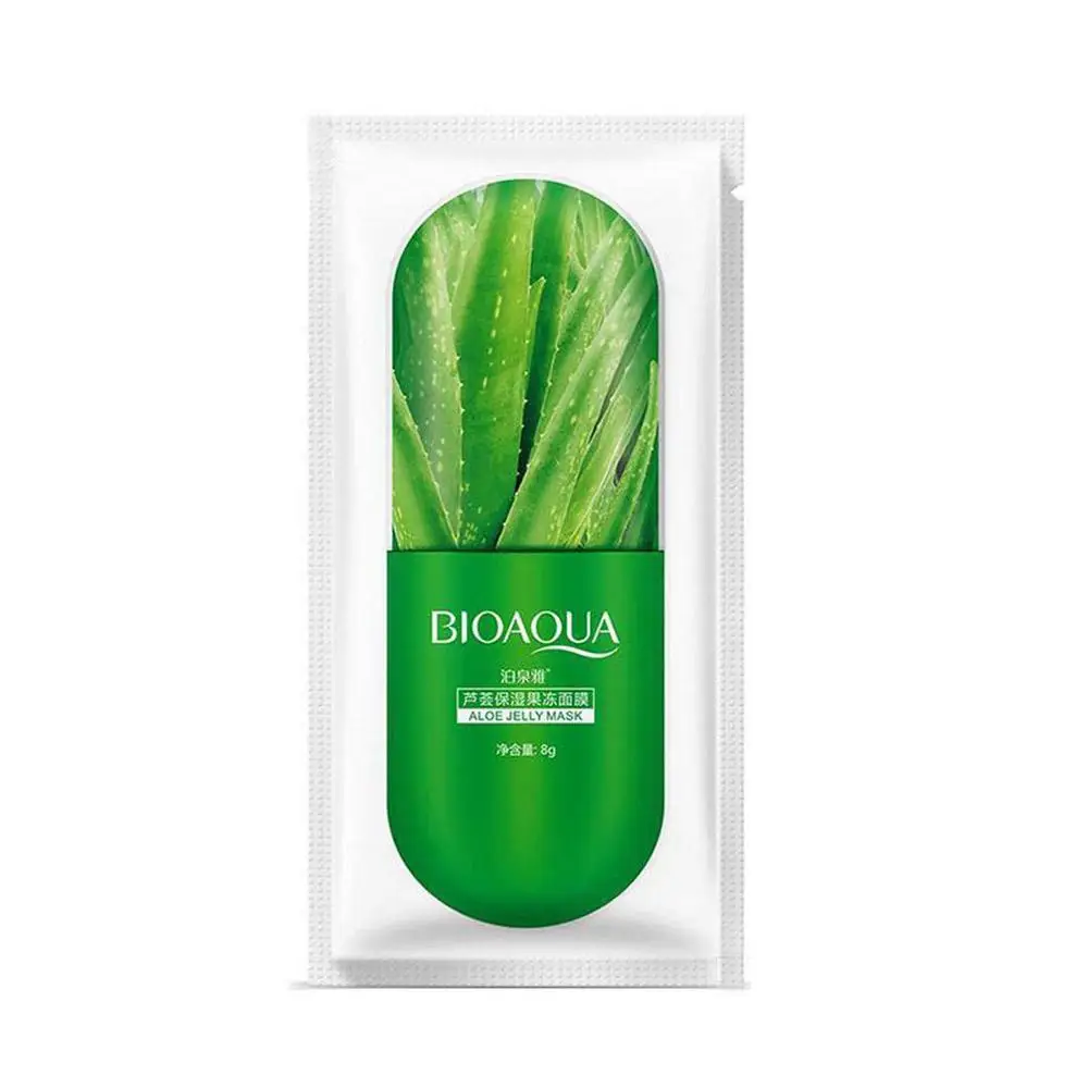 Aloe vera Bioaqua алое вера экстракт для лица отбеливающая маска Увлажняющий длительное увлажнение для ухода за кожей лица маска 1 шт - Цвет: Aloe vera