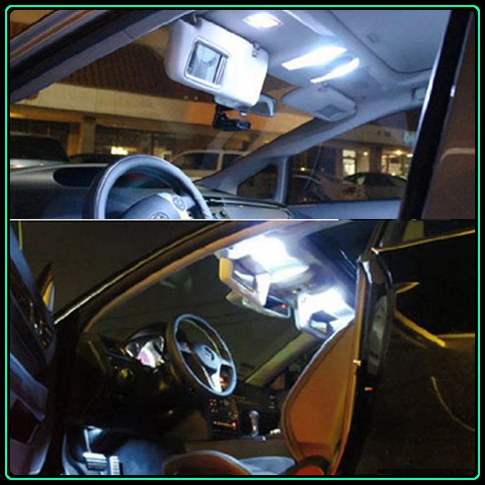 Carsty 1 шт. 5050 18SMD Белый светодиодный панельный купольный светильник лампа для