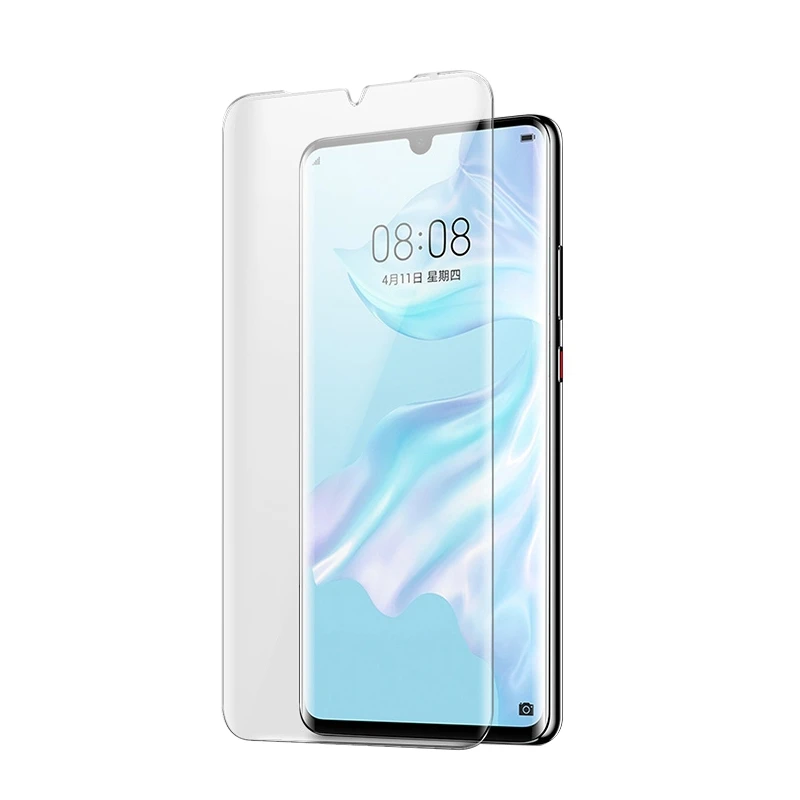 MOCOLO для huawei P30pro УФ-пленка высокой прозрачности 3D полностью покрывающее изогнутое закаленное Стекло Экран протектор для huawei P30 Pro 6,47" - Цвет: Tansparent