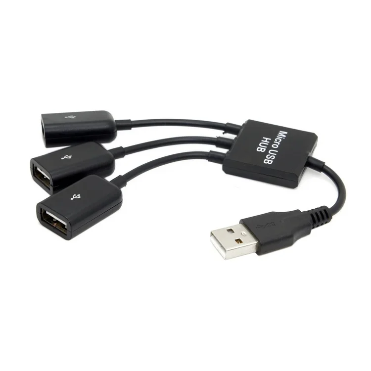 Кабель концентратор USB 2 0 на 3 порта кабель питания шины для ноутбука Macbook ПК мыши