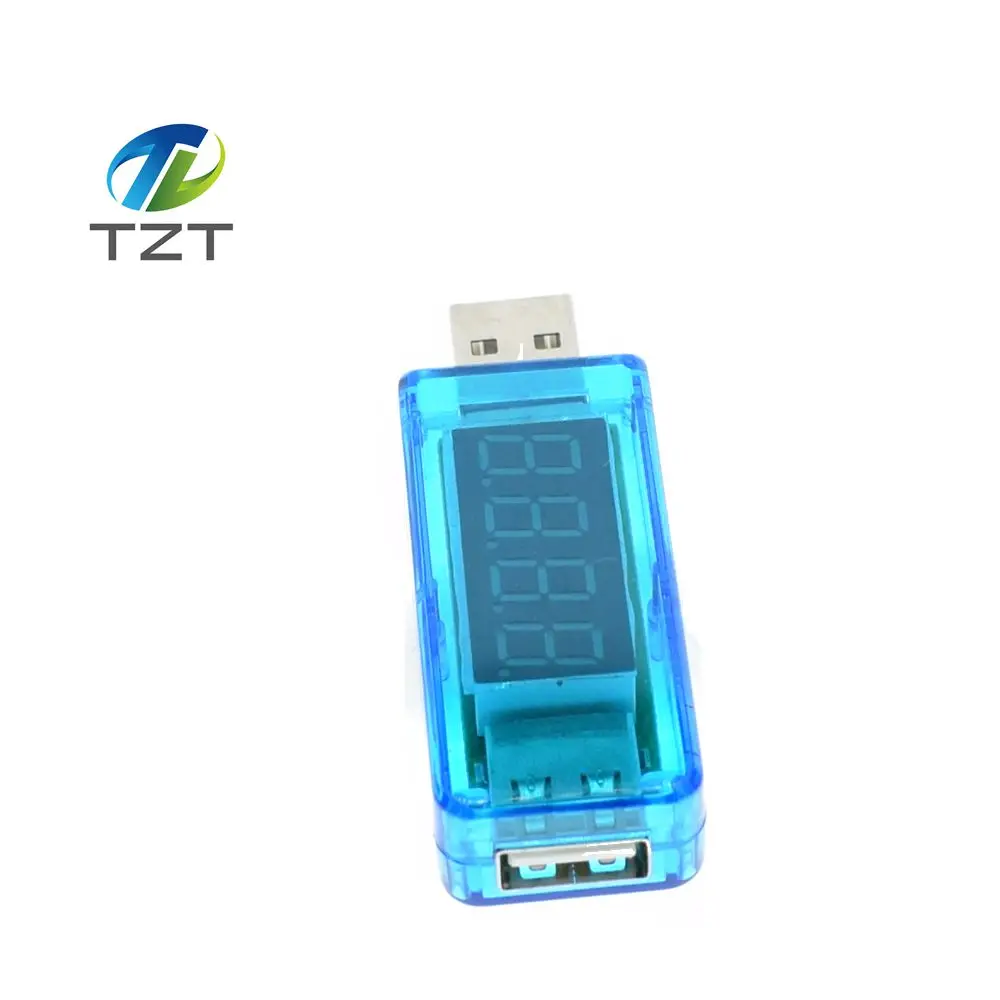 TZT teng цифровой USB Мобильный зарядный ток измеритель напряжения мини зарядное