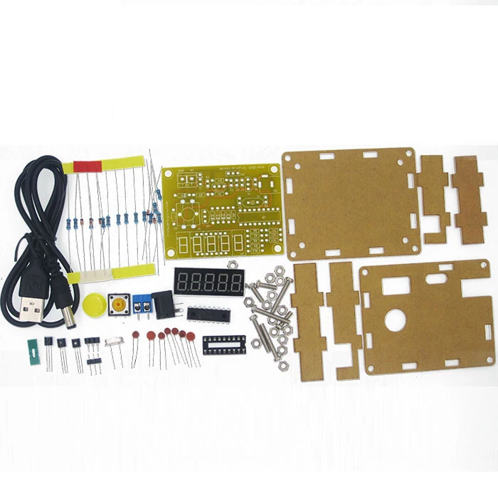 

HAILANGNIAO 1PCS DIY Kits 1Hz-50MHz Crystal Oscillator Tester Frequency Counter TESTER Meter Case Best Price Durable DIY Led Kit