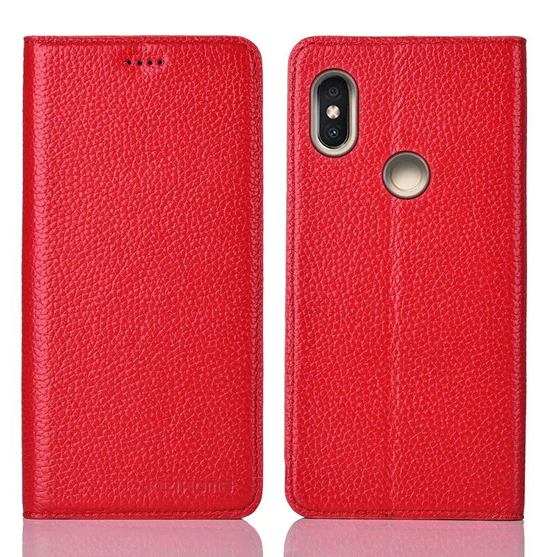 Для Xiaomi Redmi Note 5 Чехол KEZiHOME личи Натуральная кожа флип Стенд кожаный чехол Капа для Redmi note5 Pro Чехол для телефона s