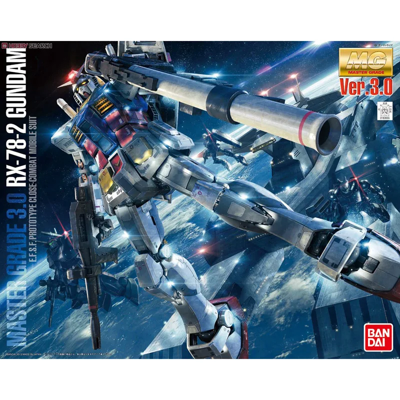 BANDAI MG 1/100 готовый плеер один RX-78-2 эффект Гандам фигурка модификация модели - Цвет: RX-78-2