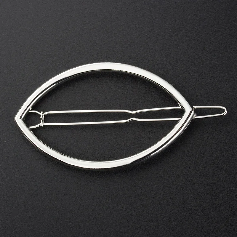 Fish Silver Новые Модные металлические заколки для волос для женщин и девочек, заколки для волос в виде звезды и сердца, ювелирные украшения для волос, металлические круглые заколки для волос - Цвет: Fish Silver