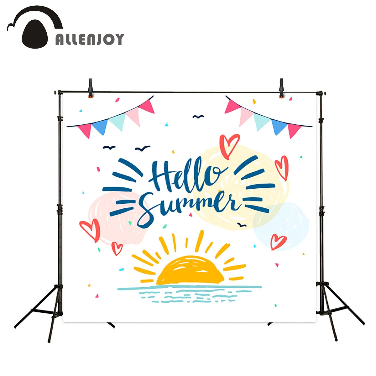 Allenjoy фотографический фон Акварельная живопись баннер летний праздник отдых