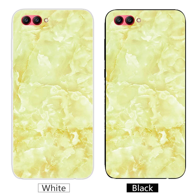 Clear TPU for Huawei Honor V10 Marb Phone Case View 10 Soft Silicone Matte Cover 5.99 inch Capa |