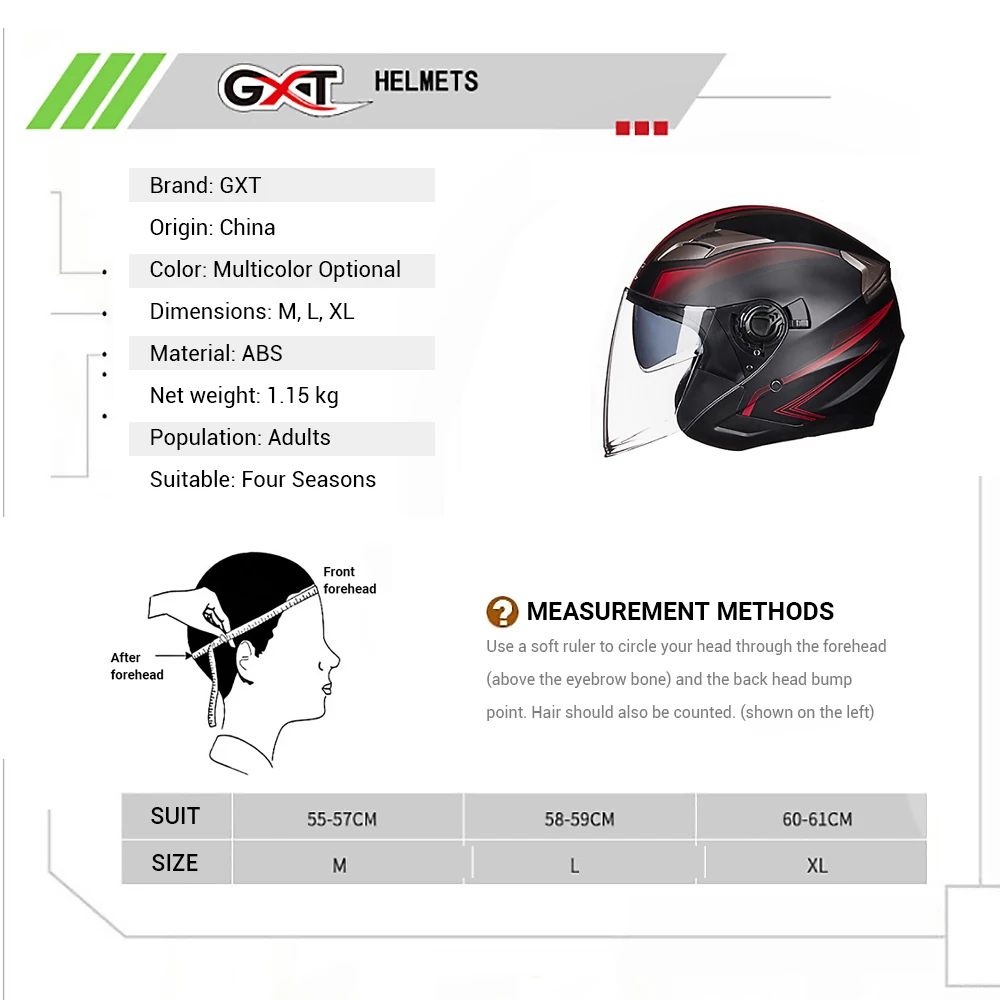 GXT мотоциклетный шлем с двойными линзами комфортный дышащий для мотоцикла|Шлемы|