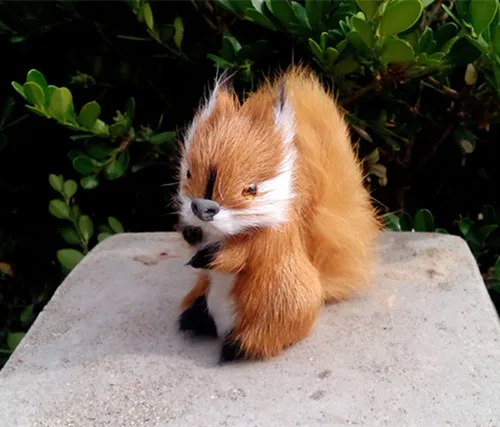 Моделирование Милая белка 6x4x7 см игрушка модель полиэтилен и мех Белочка