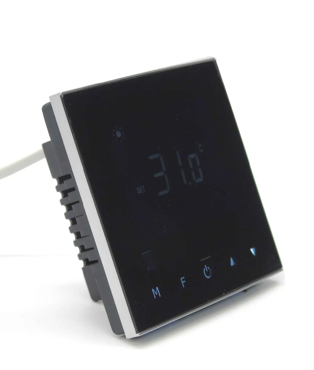 Широкий диапазон напряжения 100 240VAC цифровой сенсорный экран Термостат котла